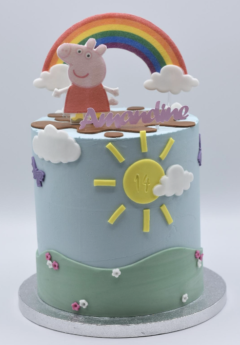 Gâteau cake design peppa pig