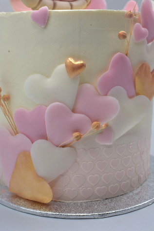 Gâteau cake design coeur
