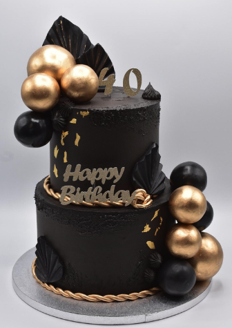 cake design noir et doré cake design noir et doré