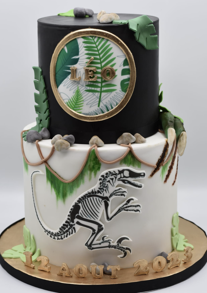 Gâteau d'anniversaire dinosaure ogoodubo